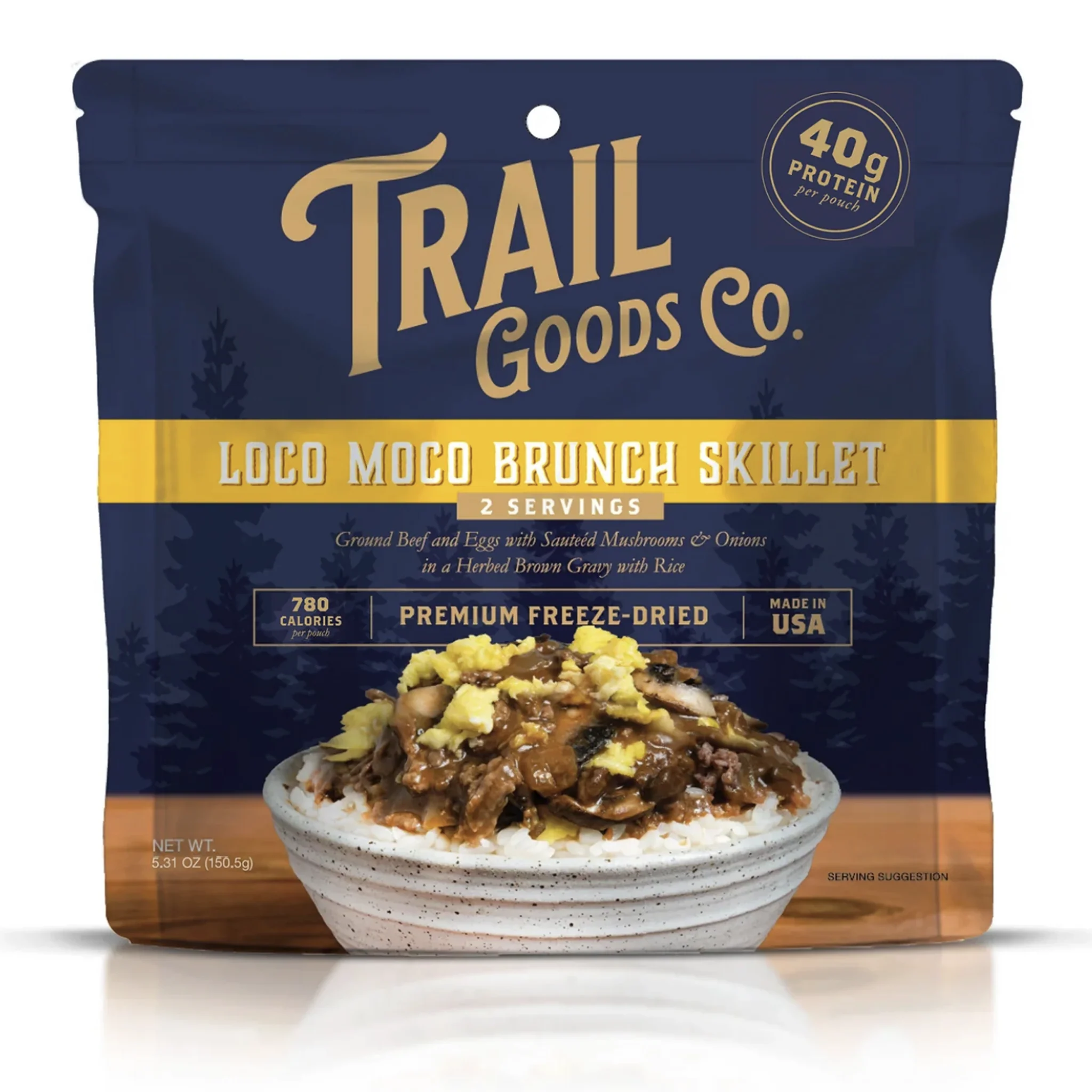 Food: freeze dried, dehydrated backpacking and camping meals